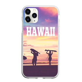 Чехол для iPhone 11 Pro матовый с принтом HAWAII 3 в Кировске, Силикон |  | hawaii | гаваи | лето | океан | отдых | пальмы | пляж | серф