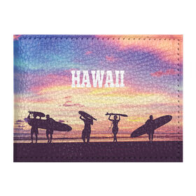 Обложка для студенческого билета с принтом HAWAII 3 в Кировске, натуральная кожа | Размер: 11*8 см; Печать на всей внешней стороне | Тематика изображения на принте: hawaii | гаваи | лето | океан | отдых | пальмы | пляж | серф