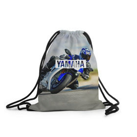 Рюкзак-мешок 3D с принтом Yamaha 5 в Кировске, 100% полиэстер | плотность ткани — 200 г/м2, размер — 35 х 45 см; лямки — толстые шнурки, застежка на шнуровке, без карманов и подкладки | yamaha