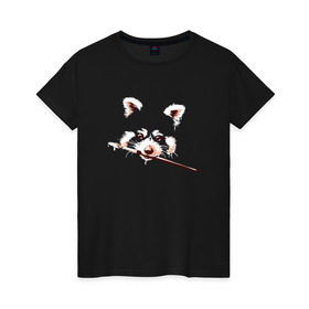 Женская футболка хлопок с принтом Лиса с кисточкой в Кировске, 100% хлопок | прямой крой, круглый вырез горловины, длина до линии бедер, слегка спущенное плечо | foxy | лис | лиса | фыр фыр