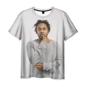 Мужская футболка 3D с принтом Kendrick Lamar в Кировске, 100% полиэфир | прямой крой, круглый вырез горловины, длина до линии бедер | Тематика изображения на принте: 