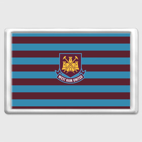 Магнит 45*70 с принтом West Ham United в Кировске, Пластик | Размер: 78*52 мм; Размер печати: 70*45 | вэст | хэм