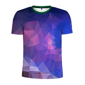 Мужская футболка 3D спортивная с принтом Космос в Кировске, 100% полиэстер с улучшенными характеристиками | приталенный силуэт, круглая горловина, широкие плечи, сужается к линии бедра | геометрия | минимализм | треугольник