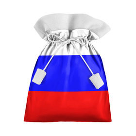 Подарочный 3D мешок с принтом Россия в Кировске, 100% полиэстер | Размер: 29*39 см | народный | россия | русский | страны | триколор | флаг
