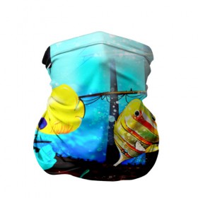 Бандана-труба 3D с принтом Подводный мир в Кировске, 100% полиэстер, ткань с особыми свойствами — Activecool | плотность 150‒180 г/м2; хорошо тянется, но сохраняет форму | 