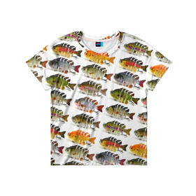 Детская футболка 3D с принтом Рыбки в Кировске, 100% гипоаллергенный полиэфир | прямой крой, круглый вырез горловины, длина до линии бедер, чуть спущенное плечо, ткань немного тянется | bait | fish | fishing | lure | tackle | блесна | наживка | приманка | рыба | рыбалка | снасть