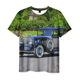 Мужская футболка 3D с принтом Cadillac в Кировске, 100% полиэфир | прямой крой, круглый вырез горловины, длина до линии бедер | cadillac | авто | автомобиль | кадиллак | ретро