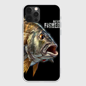 Чехол для iPhone 12 Pro Max с принтом Лучший рыбак в Кировске, Силикон |  | background | best fisherman | black | fish | fishing | лучший рыбак | рыба | рыбалка | фон | черный