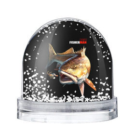 Снежный шар с принтом Лучший рыбак в Кировске, Пластик | Изображение внутри шара печатается на глянцевой фотобумаге с двух сторон | background | best fisherman | black | fish | fishing | лучший рыбак | рыба | рыбалка | фон | черный