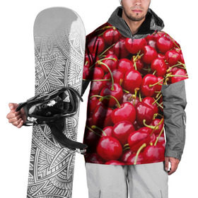 Накидка на куртку 3D с принтом Черешня в Кировске, 100% полиэстер |  | вишня | десерт | лето | сладкое | черешня | ягода