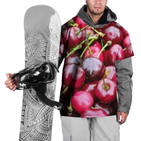 Накидка на куртку 3D с принтом Черешня в Кировске, 100% полиэстер |  | вишня | десерт | лето | сладкое | черешня | ягода