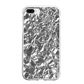 Чехол для iPhone 7Plus/8 Plus матовый с принтом Silver в Кировске, Силикон | Область печати: задняя сторона чехла, без боковых панелей | silver | texture | драгоценный | металл | серебро | текстура