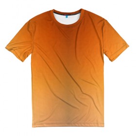 Мужская футболка 3D с принтом Fox Triangle в Кировске, 100% полиэфир | прямой крой, круглый вырез горловины, длина до линии бедер | геометрия | оранжевый | полигон | рыжий | треугольник
