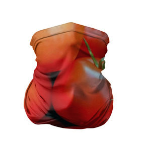 Бандана-труба 3D с принтом Томаты в Кировске, 100% полиэстер, ткань с особыми свойствами — Activecool | плотность 150‒180 г/м2; хорошо тянется, но сохраняет форму | дача | еда | зелень | красный | овощи | огород | помидоры | томаты