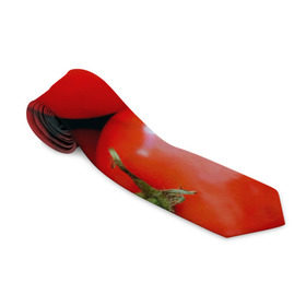 Галстук 3D с принтом Томаты в Кировске, 100% полиэстер | Длина 148 см; Плотность 150-180 г/м2 | дача | еда | зелень | красный | овощи | огород | помидоры | томаты
