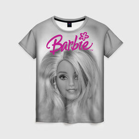 Женская футболка 3D с принтом Кукла барби в Кировске, 100% полиэфир ( синтетическое хлопкоподобное полотно) | прямой крой, круглый вырез горловины, длина до линии бедер | barbie | барби | кукла