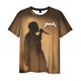 Мужская футболка 3D с принтом Kanye West в Кировске, 100% полиэфир | прямой крой, круглый вырез горловины, длина до линии бедер | yeezus | канье | уэст