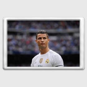 Магнит 45*70 с принтом Cristiano Ronaldo в Кировске, Пластик | Размер: 78*52 мм; Размер печати: 70*45 | криштиану роналду | реал мадрид