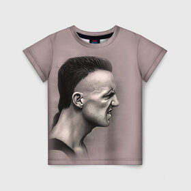 Детская футболка 3D с принтом Die Antwoord 5 в Кировске, 100% гипоаллергенный полиэфир | прямой крой, круглый вырез горловины, длина до линии бедер, чуть спущенное плечо, ткань немного тянется | 