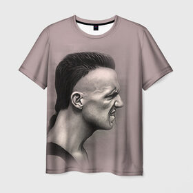 Мужская футболка 3D с принтом Die Antwoord 5 в Кировске, 100% полиэфир | прямой крой, круглый вырез горловины, длина до линии бедер | 