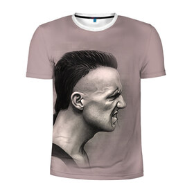 Мужская футболка 3D спортивная с принтом Die Antwoord 5 в Кировске, 100% полиэстер с улучшенными характеристиками | приталенный силуэт, круглая горловина, широкие плечи, сужается к линии бедра | 