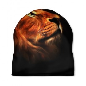 Шапка 3D с принтом Lion в Кировске, 100% полиэстер | универсальный размер, печать по всей поверхности изделия | lion | голова животного | кот | кошка | лев
