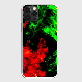 Чехол для iPhone 12 Pro Max с принтом Огненная битва в Кировске, Силикон |  | дым | зеленый | красный | огонь
