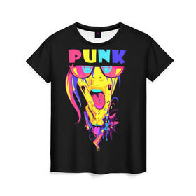 Женская футболка 3D с принтом Punk в Кировске, 100% полиэфир ( синтетическое хлопкоподобное полотно) | прямой крой, круглый вырез горловины, длина до линии бедер | молодёжь | панки | прикол | субкультура | хиппи | цвет