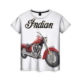 Женская футболка 3D с принтом Indian 4 в Кировске, 100% полиэфир ( синтетическое хлопкоподобное полотно) | прямой крой, круглый вырез горловины, длина до линии бедер | indian