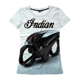 Женская футболка 3D с принтом Indian 7 в Кировске, 100% полиэфир ( синтетическое хлопкоподобное полотно) | прямой крой, круглый вырез горловины, длина до линии бедер | 