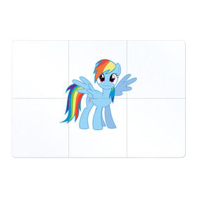 Магнитный плакат 3Х2 с принтом My little pony 2 в Кировске, Полимерный материал с магнитным слоем | 6 деталей размером 9*9 см | пони