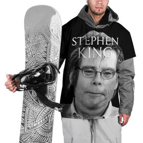 Накидка на куртку 3D с принтом Стивен Кинг - Король ужасов в Кировске, 100% полиэстер |  | король ужасов | писатель | триллер | ужасы