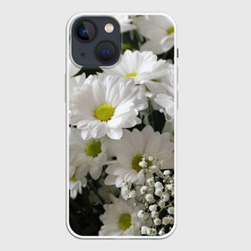 Чехол для iPhone 13 mini с принтом Белоснежное цветение в Кировске,  |  | Тематика изображения на принте: ландыши | лепестки | прикольные картинки | ромашки | цветочки | цветы