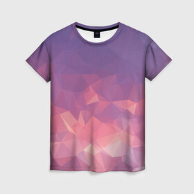 Женская футболка 3D с принтом Triangulates в Кировске, 100% полиэфир ( синтетическое хлопкоподобное полотно) | прямой крой, круглый вырез горловины, длина до линии бедер | абстракция | геометрия | красиво | минимализм | мода | модно | пиксель | треугольник