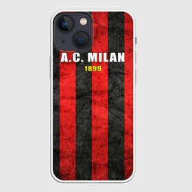 Чехол для iPhone 13 mini с принтом A.C. Milan в Кировске,  |  | болельщик | италия | клуб | милан | фанат | футбол | футболист