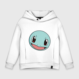 Детское худи Oversize хлопок с принтом Squirtle в Кировске, френч-терри — 70% хлопок, 30% полиэстер. Мягкий теплый начес внутри —100% хлопок | боковые карманы, эластичные манжеты и нижняя кромка, капюшон на магнитной кнопке | pokemon | pokemongo | squirtle | покемон | покемонго | покемоны | сквиртл