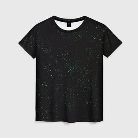 Женская футболка 3D с принтом Звездная ночь в Кировске, 100% полиэфир ( синтетическое хлопкоподобное полотно) | прямой крой, круглый вырез горловины, длина до линии бедер | 