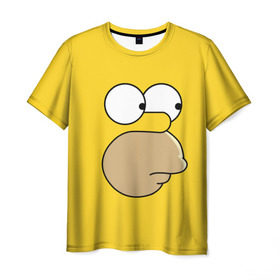 Мужская футболка 3D с принтом Гомер Симпсон в Кировске, 100% полиэфир | прямой крой, круглый вырез горловины, длина до линии бедер | simpsons | гомер | симпсон | симпсоны