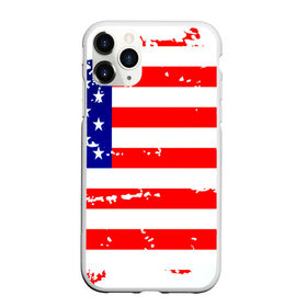 Чехол для iPhone 11 Pro матовый с принтом Америка в Кировске, Силикон |  | grunge | америка | сша | флаг
