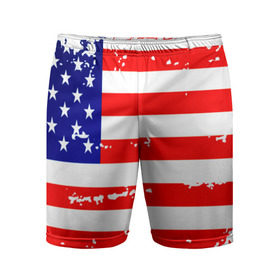 Мужские шорты 3D спортивные с принтом Америка в Кировске,  |  | grunge | америка | сша | флаг