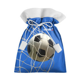 Подарочный 3D мешок с принтом Футбол в Кировске, 100% полиэстер | Размер: 29*39 см | Тематика изображения на принте: ball | flag | gate | goal | net | russia | sky | soccer | ворота | гол | мяч | небо | россия | сетка | триколор | футбол | футбольный мяч