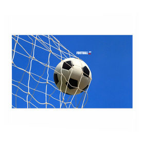 Бумага для упаковки 3D с принтом Футбол в Кировске, пластик и полированная сталь | круглая форма, металлическое крепление в виде кольца | Тематика изображения на принте: ball | flag | gate | goal | net | russia | sky | soccer | ворота | гол | мяч | небо | россия | сетка | триколор | футбол | футбольный мяч