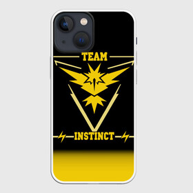Чехол для iPhone 13 mini с принтом Team Instinct в Кировске,  |  | Тематика изображения на принте: go | instinct | pokemon | team | покемон