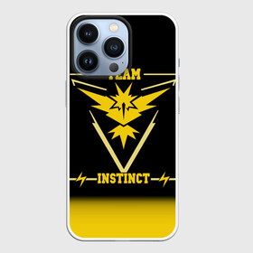 Чехол для iPhone 13 Pro с принтом Team Instinct в Кировске,  |  | Тематика изображения на принте: go | instinct | pokemon | team | покемон