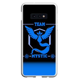 Чехол для Samsung S10E с принтом Team Mystic в Кировске, Силикон | Область печати: задняя сторона чехла, без боковых панелей | Тематика изображения на принте: go | mystic | pokemon | team | покемон