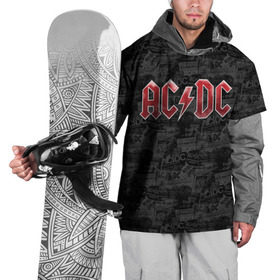 Накидка на куртку 3D с принтом AC/DC в Кировске, 100% полиэстер |  | Тематика изображения на принте: ac dc | acdc | rock | ангус янг | рок