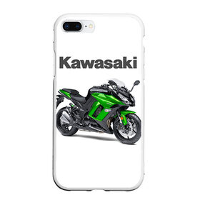 Чехол для iPhone 7Plus/8 Plus матовый с принтом Kawasaky Ninja 1000 в Кировске, Силикон | Область печати: задняя сторона чехла, без боковых панелей | kawasaky