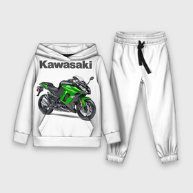 Детский костюм 3D (с толстовкой) с принтом Kawasaky Ninja 1000 в Кировске,  |  | kawasaky