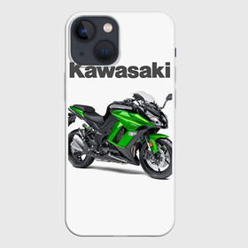 Чехол для iPhone 13 mini с принтом Kawasaky Ninja 1000 в Кировске,  |  | Тематика изображения на принте: kawasaky