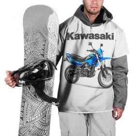 Накидка на куртку 3D с принтом Kawasaky Stels 250 в Кировске, 100% полиэстер |  | kawasaky